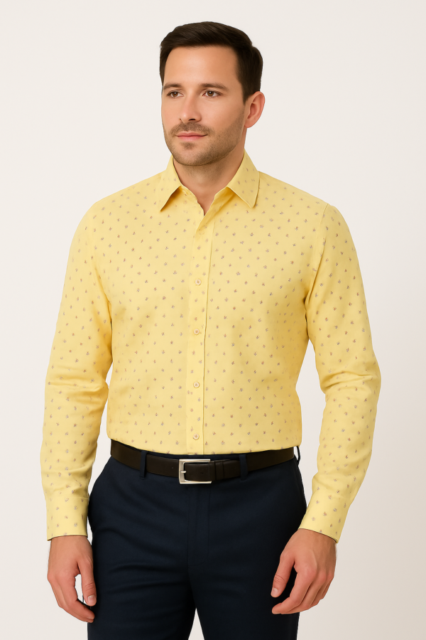 Printed Yellow Shirt - Image 6