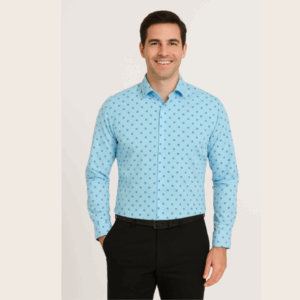 Printed Light Blue Shirt