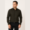 Printed Black Formal Shirt