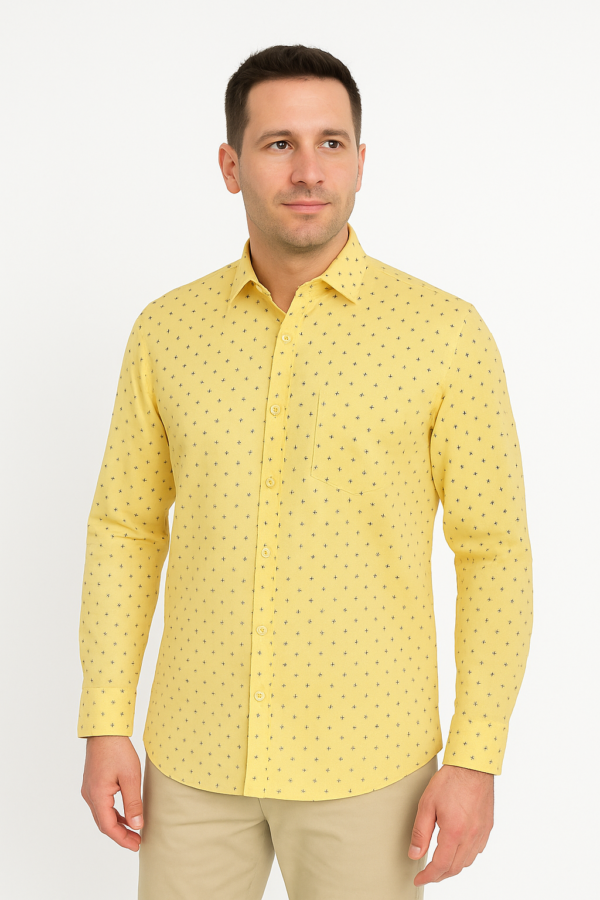 Printed Yellow Shirt - Image 4
