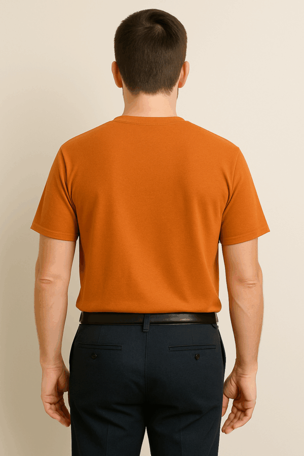 Styles Orange Cotton T-Shirt - Image 3